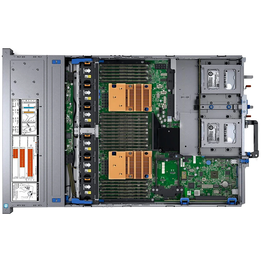 Сервер Dell PowerEdge R740 R740-8SFF-02t 2U Rack, SFF 2.5", 8