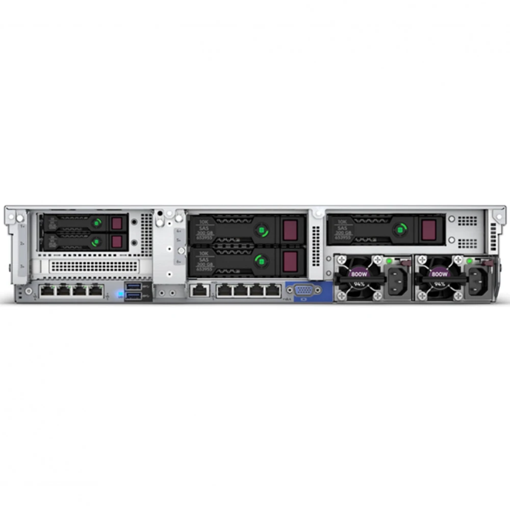Сервер HPE ProLiant DL380 Gen10 P56960-B21 2U Rack, Xeon Silver 4215R, 3200 МГц, 8, 11, 1 x 32 ГБ, SFF 2.5", 8