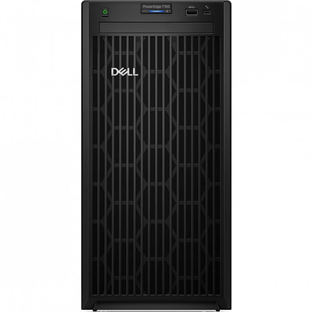 Сервер Dell PowerEdge T150 Server 210-BBSX. Tower, Xeon E-2324G, 3100 МГц, 4, 8, 1 x 16 ГБ, LFF 3.5", 4, 1x 480 ГБ