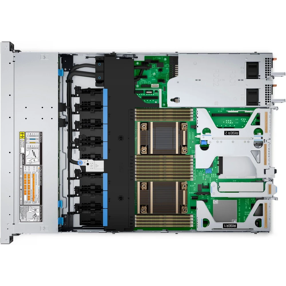 Сервер Dell PowerEdge R450 210-AZDS-AA 1U Rack, Xeon Silver 4309Y, 2800 МГц, 8, 12, 1 x 64 ГБ, SFF 2.5", 8, 1x 480 ГБ