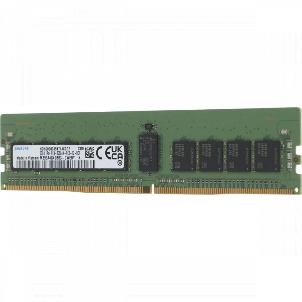 Серверная оперативная память ОЗУ Samsung 32GB DDR4 1Rx4 3200A-R RDIMM (M393A4G40BB3-CWE) M393A4G40CB3-CWE / M393A4G40BB3-CWE 32 ГБ, DDR4