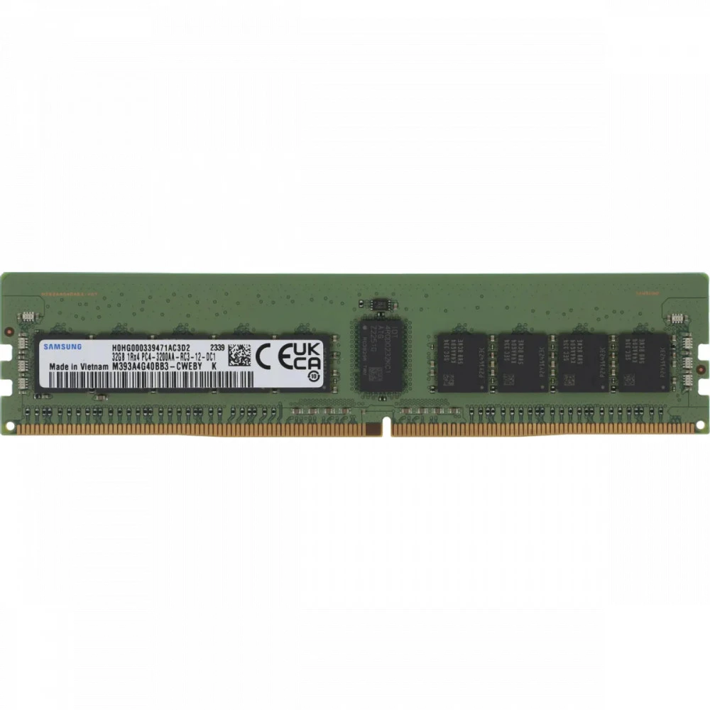 Серверная оперативная память ОЗУ Samsung 32GB DDR4 1Rx4 3200A-R RDIMM (M393A4G40BB3-CWE) M393A4G40CB3-CWE / M393A4G40BB3-CWE 32 ГБ, DDR4