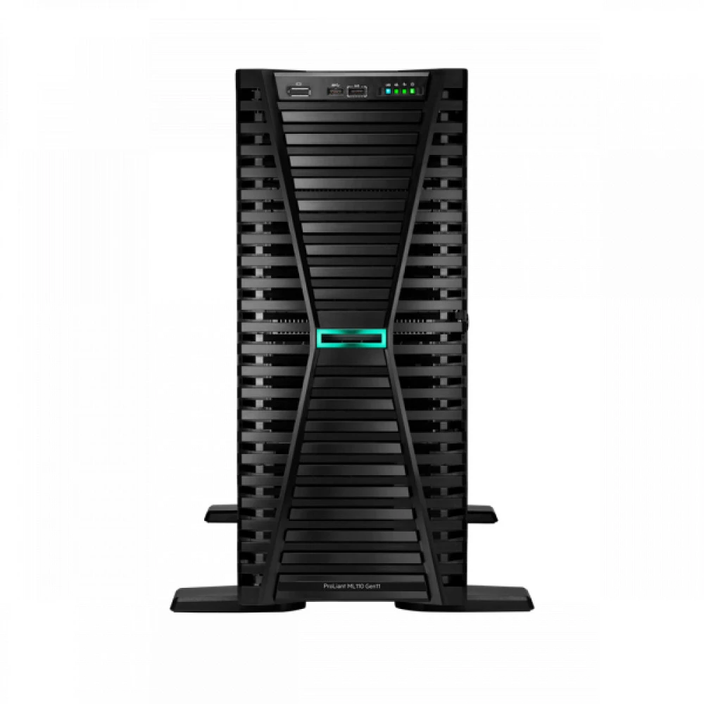 Сервер HPE ProLiant ML110 Gen11 P71659-425 Tower, Xeon Silver 4510, 2400 МГц, 12, 30, 2 x 32 ГБ, SFF 2.5", 16, 2x 480 ГБ