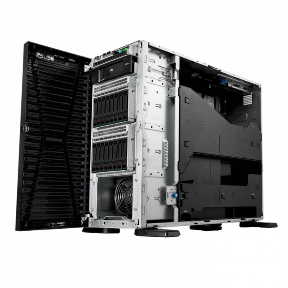 Сервер HPE ProLiant ML110 Gen11 P71659-425 Tower, Xeon Silver 4510, 2400 МГц, 12, 30, 2 x 32 ГБ, SFF 2.5", 16, 2x 480 ГБ