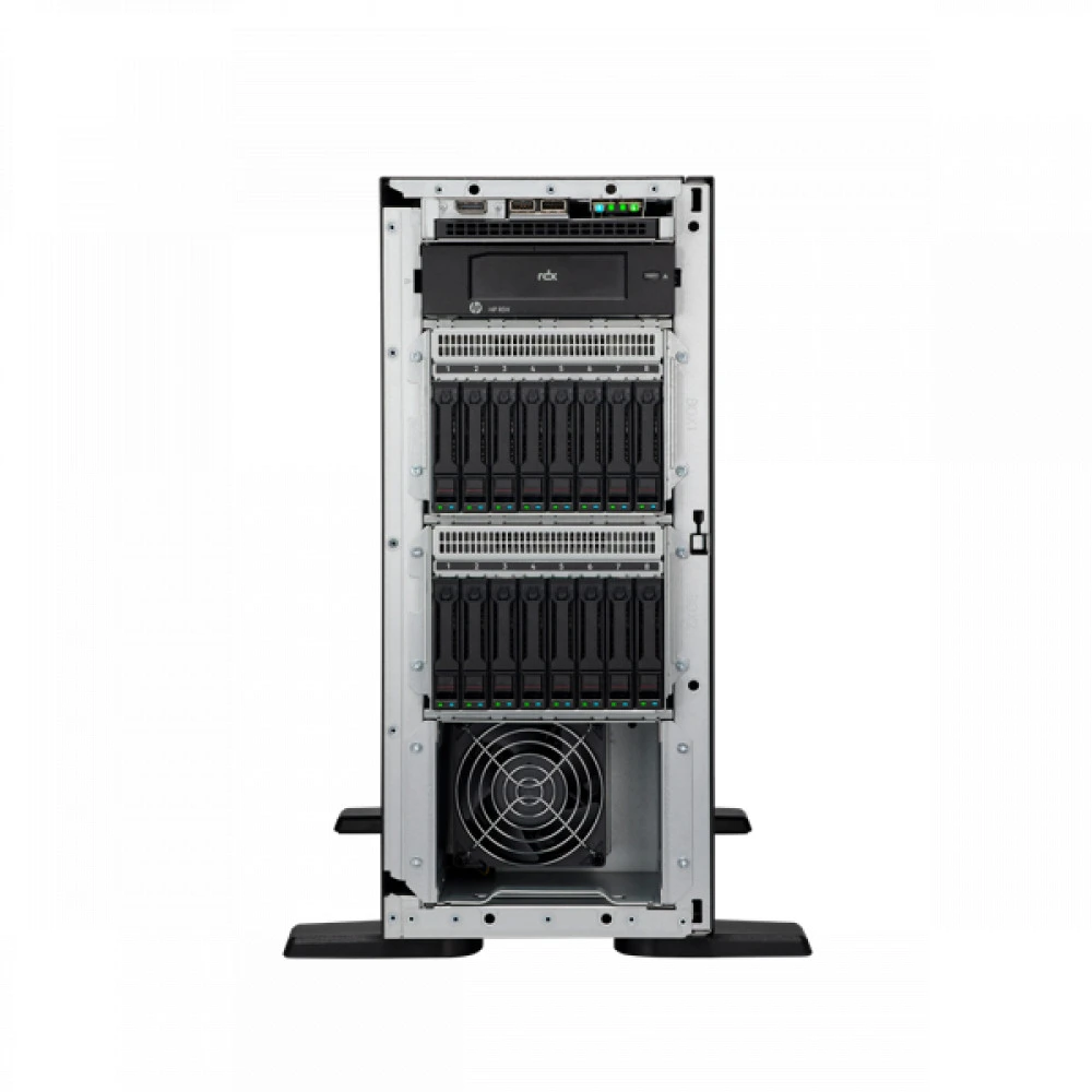 Сервер HPE ProLiant ML110 Gen11 P71659-425 Tower, Xeon Silver 4510, 2400 МГц, 12, 30, 2 x 32 ГБ, SFF 2.5", 16, 2x 480 ГБ