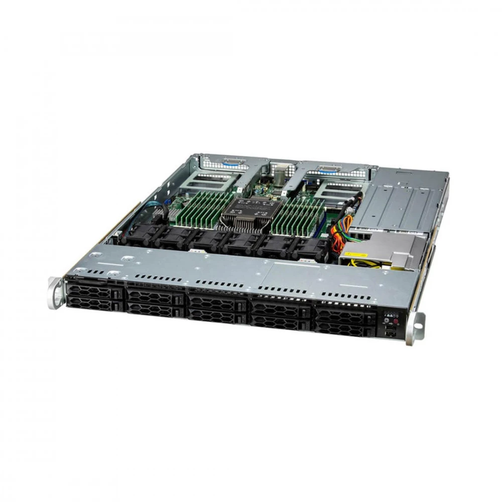 Сервер Supermicro VFG-SYS-111C-NR-1334 1U Rack, Xeon Silver 4510, 2400 МГц, 12, 30, 1 x 32 ГБ, SFF 2.5", 10, 1x 480 ГБ