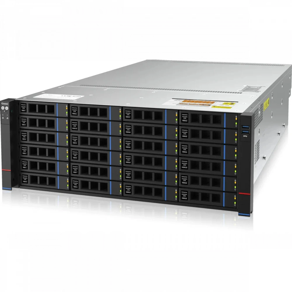 Сервер iRU Rock g4224p 2139290 4U Rack, Xeon Silver 4310, 2100 МГц, 12, 18, 4 x 16 ГБ, SFF 2.5" + LFF 3.5", 26