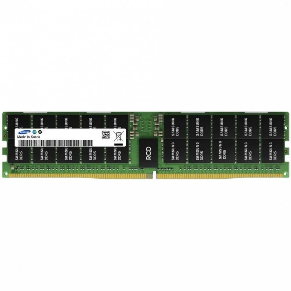 Серверная оперативная память ОЗУ Samsung 64Gb DDR5 4800MHz Samsung ECC Reg M321R8GA0BB0-CQKDS 64 ГБ, DDR5