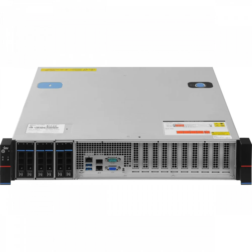 Сервер iRU Rock G2206IG3, 2U 2138950 2U Rack, Xeon Silver 4309Y, 2800 МГц, 8, 12, 2 x 32 ГБ, SFF 2.5", 6