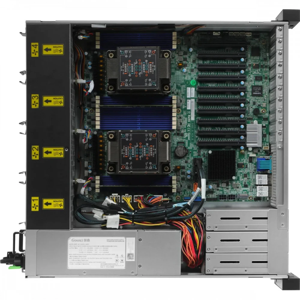 Сервер iRU Rock G2206IG3, 2U 2138950 2U Rack, Xeon Silver 4309Y, 2800 МГц, 8, 12, 2 x 32 ГБ, SFF 2.5", 6