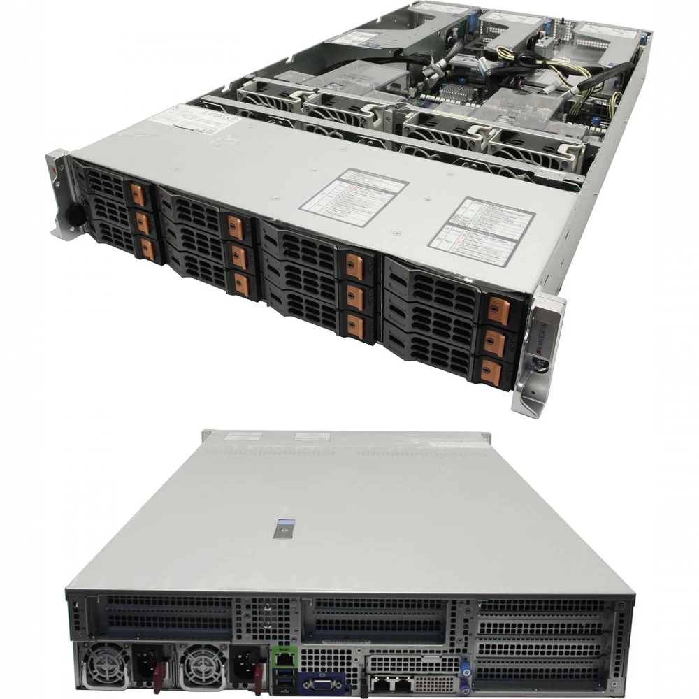 Сервер Supermicro SYS-621H-TN12R SYS-621H-TN12R. 2U Rack, Xeon Gold 6526Y, 2800 МГц, 16, 37.5, 4 x 64 ГБ, LFF 3.5", 12, 1x 960 ГБ