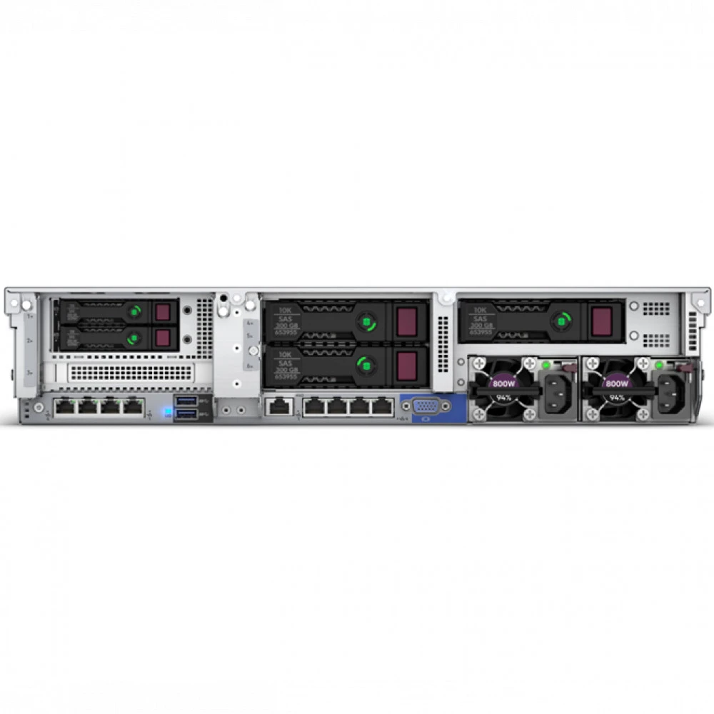 Сервер HPE ProLiant DL380 Gen10 P56964-B21 2U Rack, Xeon Gold 5218R, 2100 МГц, 20, 27.5, 1 x 32 ГБ, SFF 2.5", 8