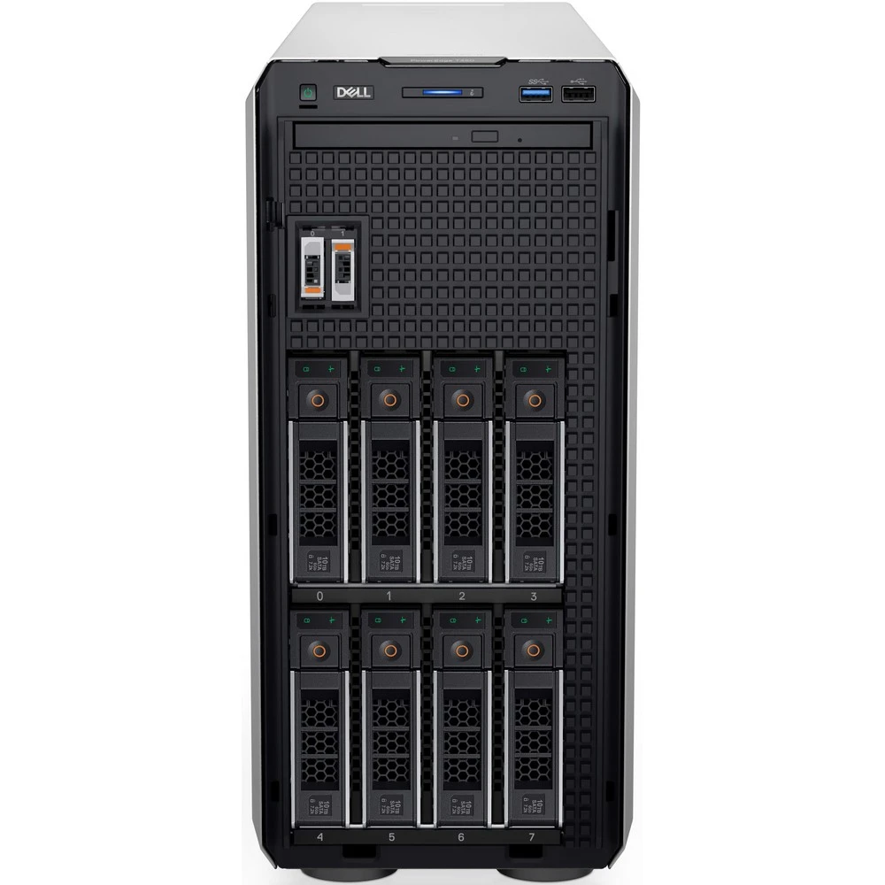 Сервер Dell PowerEdge T350 210-BBSR Tower, Xeon E-2314, 2800 МГц, 4, 8, 1 x 16 ГБ, LFF 3.5", 8, 1x 480 ГБ