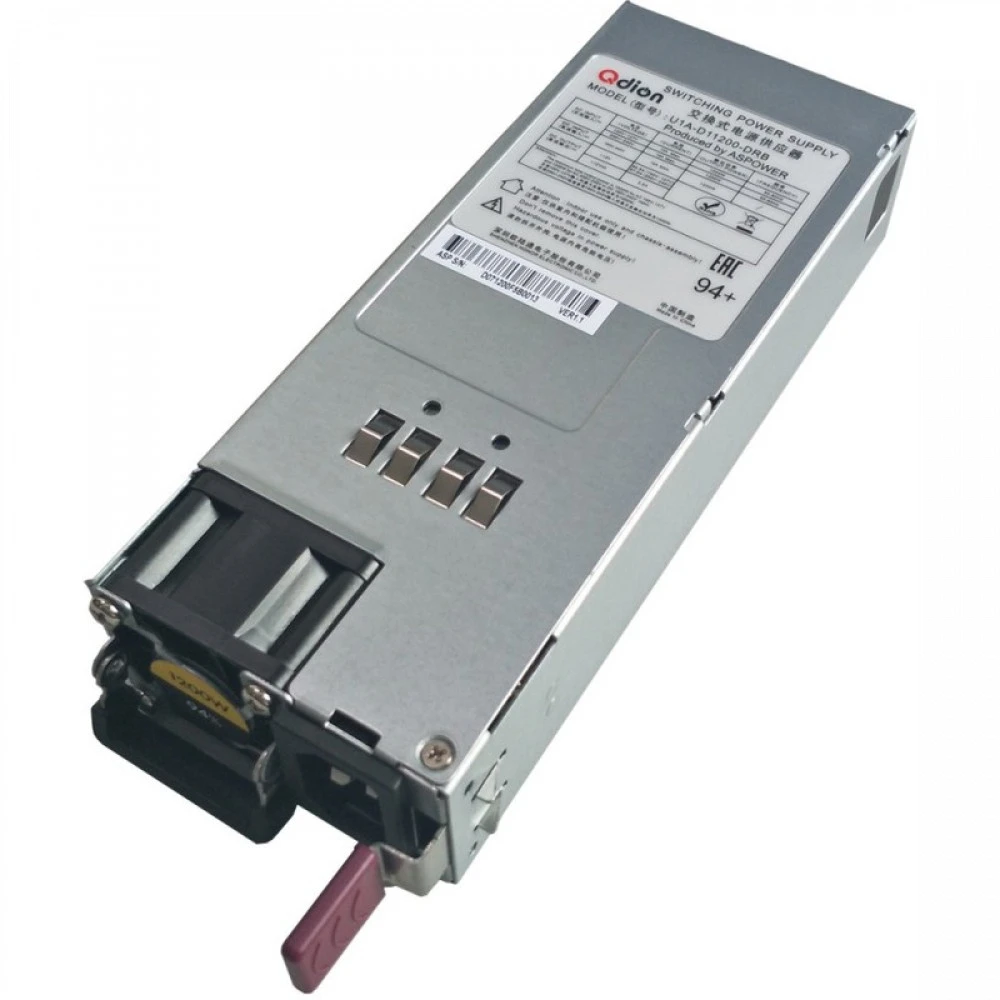 Серверный блок питания Qdion U1A-D11200-DRB-Z 99MAD11200I1170117 1U, 1200 Вт