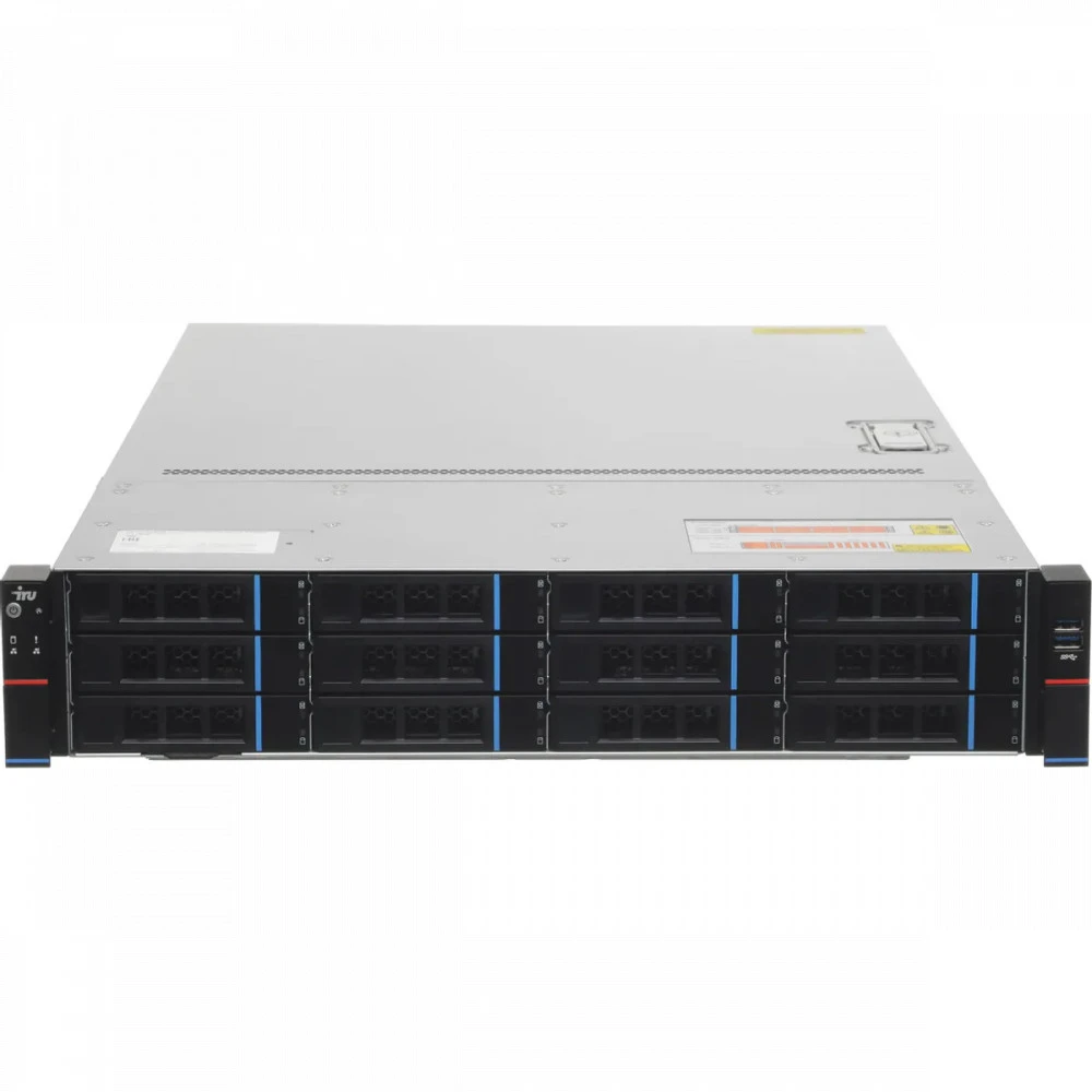 Сервер iRU Rock s2112a 2158641 2U Rack, EPYC 9554, 3100 МГц, 64, 256, 2 x 32 ГБ, SFF 2.5" + LFF 3.5", 14