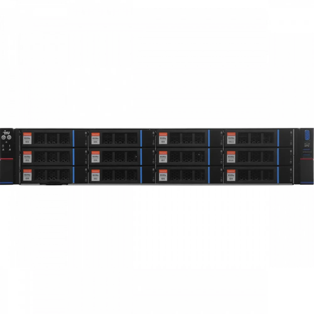 Сервер iRU Rock g2212p 2159977 2U Rack, Xeon Gold 6338N, 2200 МГц, 32, 48, 4 x 32 ГБ, SFF 2.5" + LFF  3.5", 14