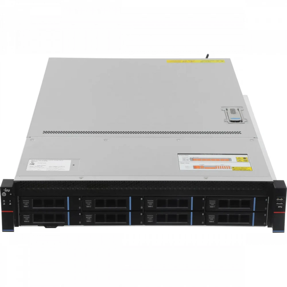 Сервер iRU Rock g2208ig3, 2U 2160702 2U Rack, Xeon Silver 4309Y, 2800 МГц, 8, 12, 2 x 32 ГБ, SFF 2.5" + LFF 3.5", 10