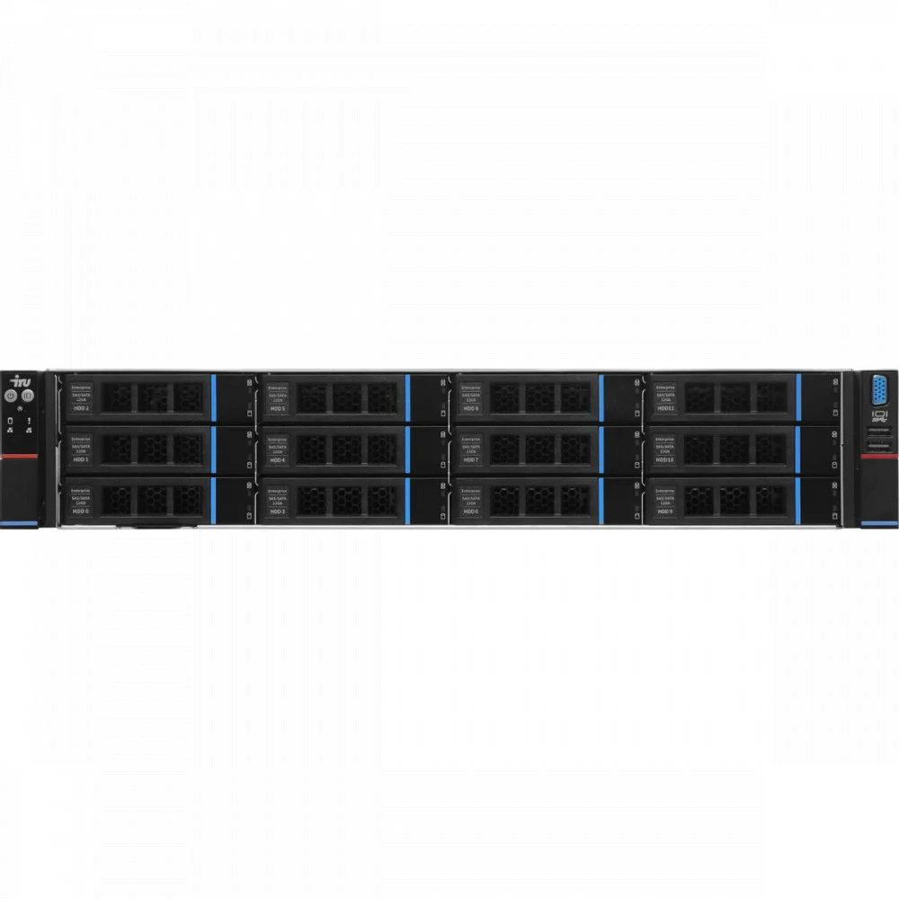 Сервер iRU Rock g2212ig4, 2U 2160706 2U Rack, Xeon Gold 6448Y, 2100 МГц, 32, 60, 2 x 64 ГБ, SFF 2.5" + LFF 3.5", 14