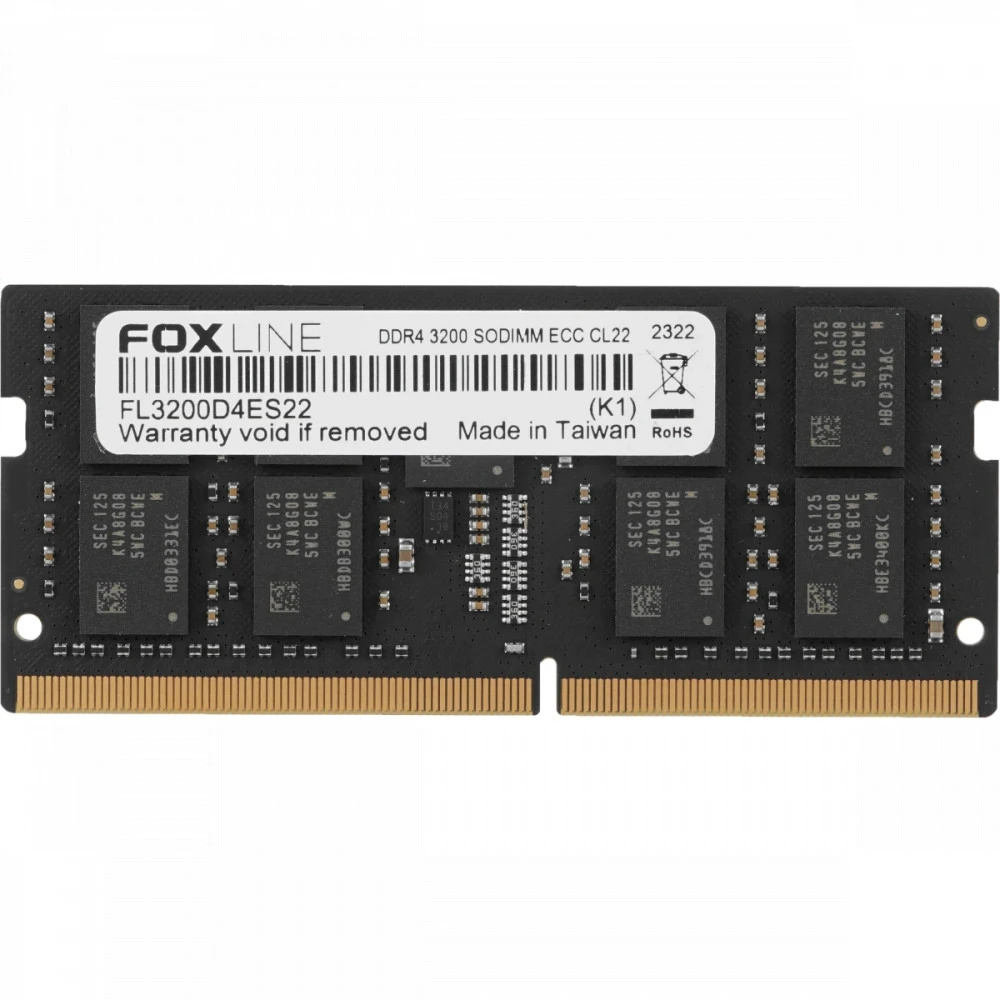 Серверная оперативная память ОЗУ Foxline FL3200D4ES22-32G 32 ГБ, DDR4