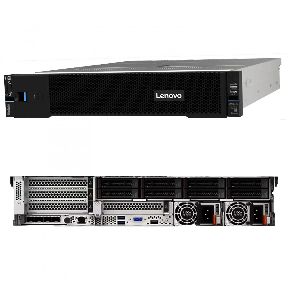 Сервер Lenovo ThinkSystem SR650 7D76CTO1WW-2 2U Rack, Xeon Silver 4510, 2400 МГц, 12, 30, 1 x 32 ГБ, LFF 3.5", 12
