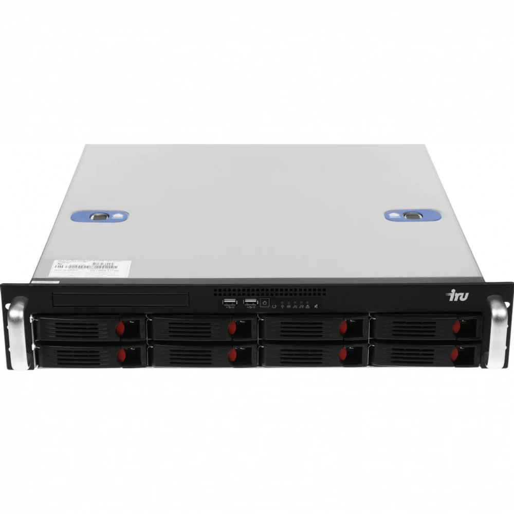 Сервер iRU Rock s2208e 2179177 2U Rack, Xeon Silver 4210, 2200 МГц, 10, 13.75, 2 x 16 ГБ, SFF 2.5" + LFF 3.5", 8