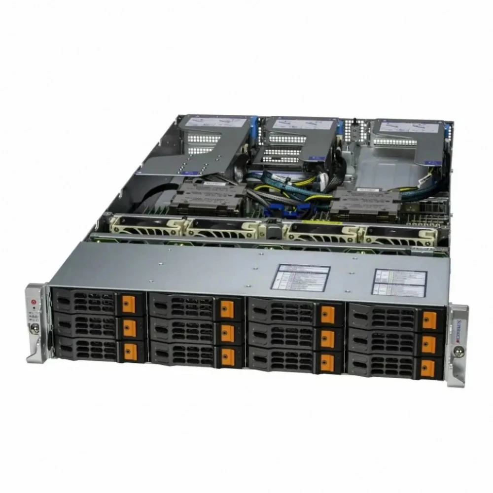 Сервер Supermicro VFG-AS-2025HS-TNR-2269 2U Rack, AMD EPYC 9004, 2400 МГц, 64, 256, SFF 2.5" + LFF  3.5", 12