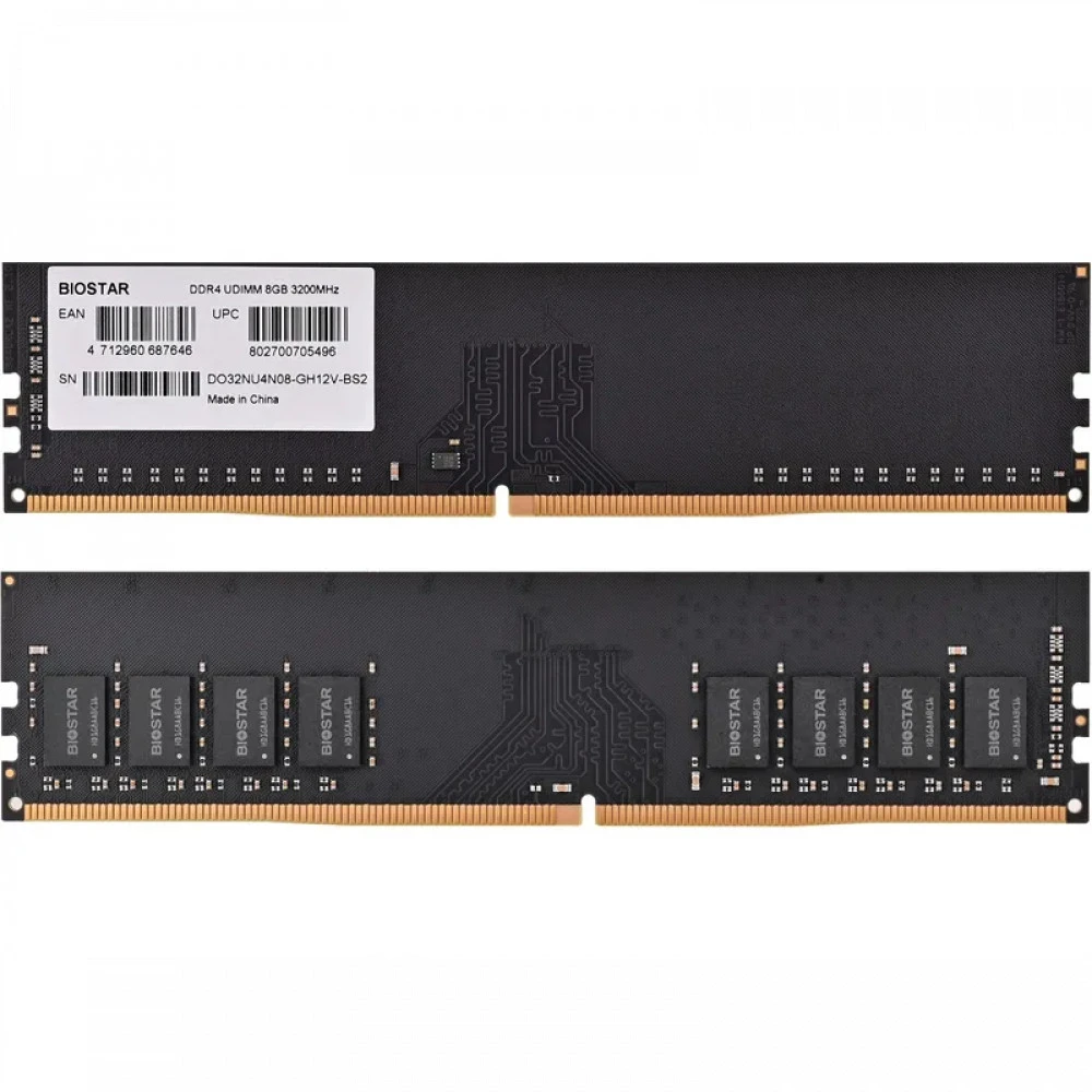 Серверная оперативная память ОЗУ BIOSTAR DO32NU4N08 8 ГБ, DDR4