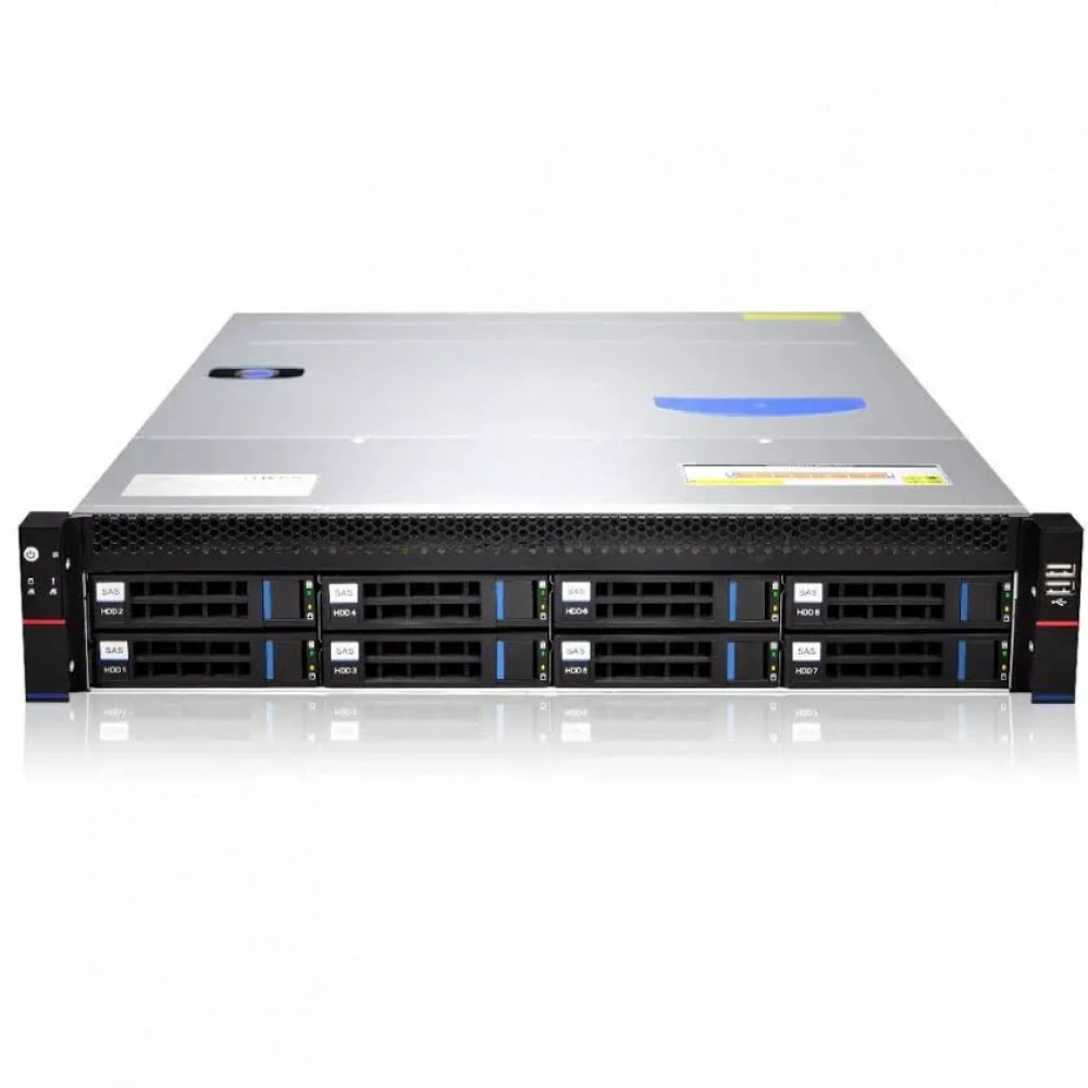 Сервер Gooxi RMC2108X12DPL-4310-001 2U Rack, Xeon Silver 4310, 2100 МГц, 12, 18, 1 x 32 ГБ, SFF 2.5" + LFF  3.5", 8