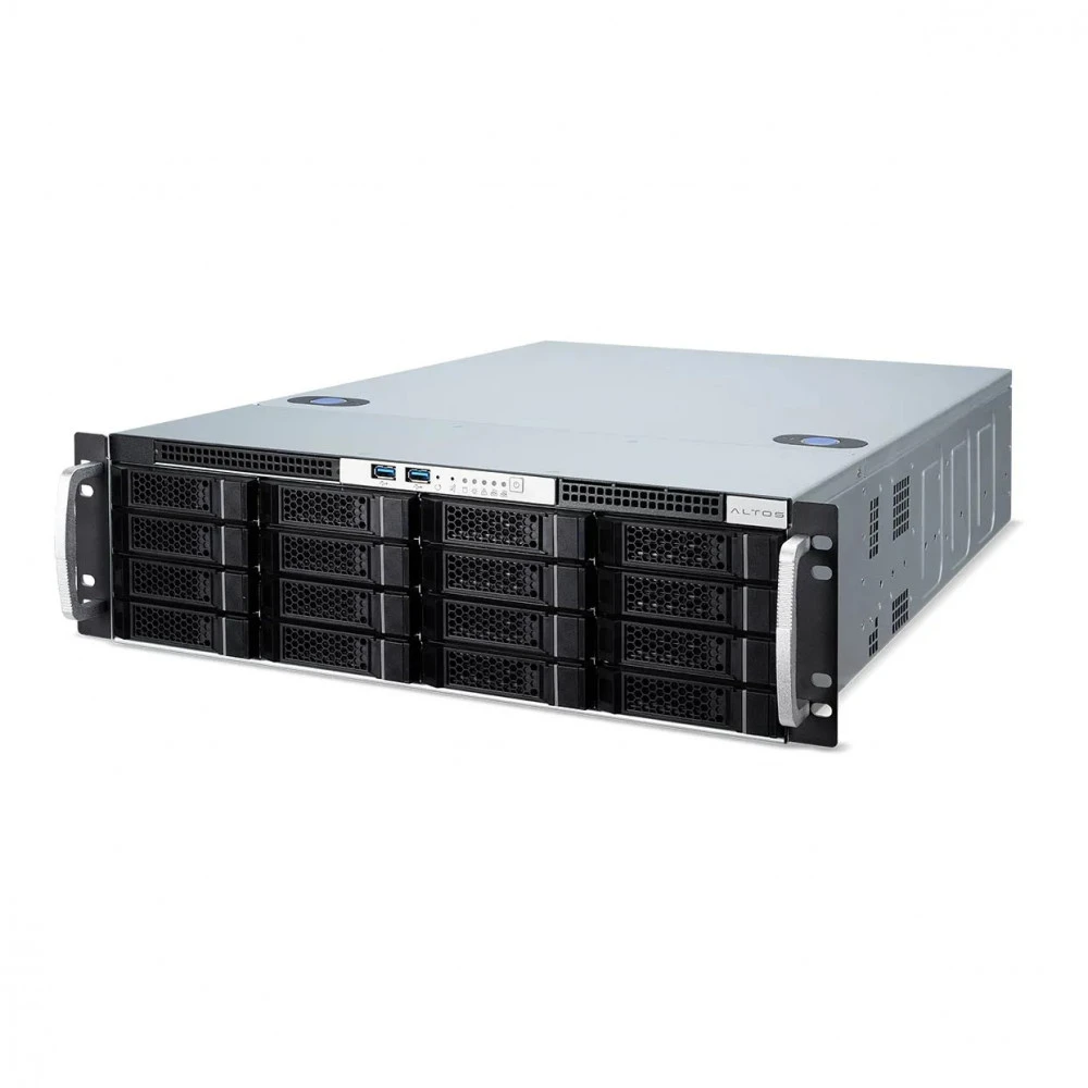 Сервер Altos BrainSphere S340 F6 Zbox US.RUATL.00A 3U Rack, Xeon E-2356G, 3200 МГц, 6, 12, 1 x 16 ГБ, SFF 2.5" + LFF 3.5", 16