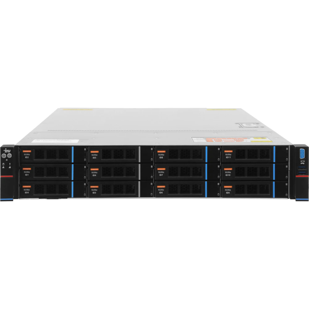 Сервер iRU G2212IG5 2198697 2U Rack, Xeon Silver 4410T, 2700 МГц, 10, 26.25, 2 x 32 ГБ, SFF 2.5" + LFF 3.5", 12, 2x 480 ГБ