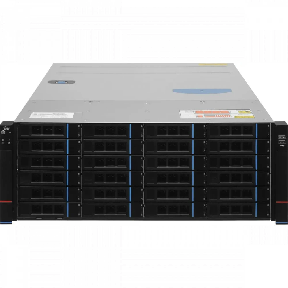 Сервер iRU Rock s4124ig3 2194051 4U Rack, Xeon Silver 4310, 2100 МГц, 12, 18, 2 x 32 ГБ, SFF 2.5" + LFF 3.5", 26