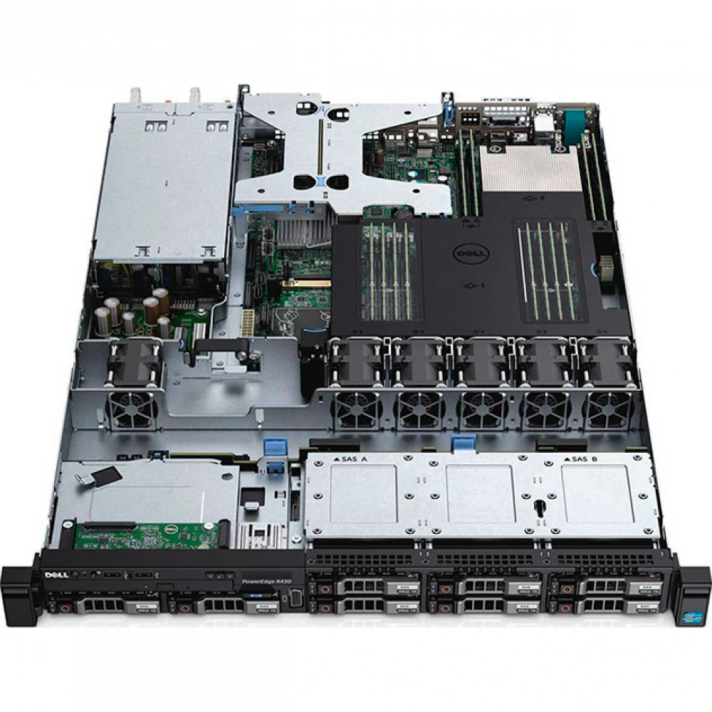Сервер Dell PowerEdge R430 POWEREDGE R430/FRTQQ52 1U Rack, Xeon E5-2630 v3, 2400 МГц, 8, 20, 1 x 8 ГБ, SFF 2.5", 8