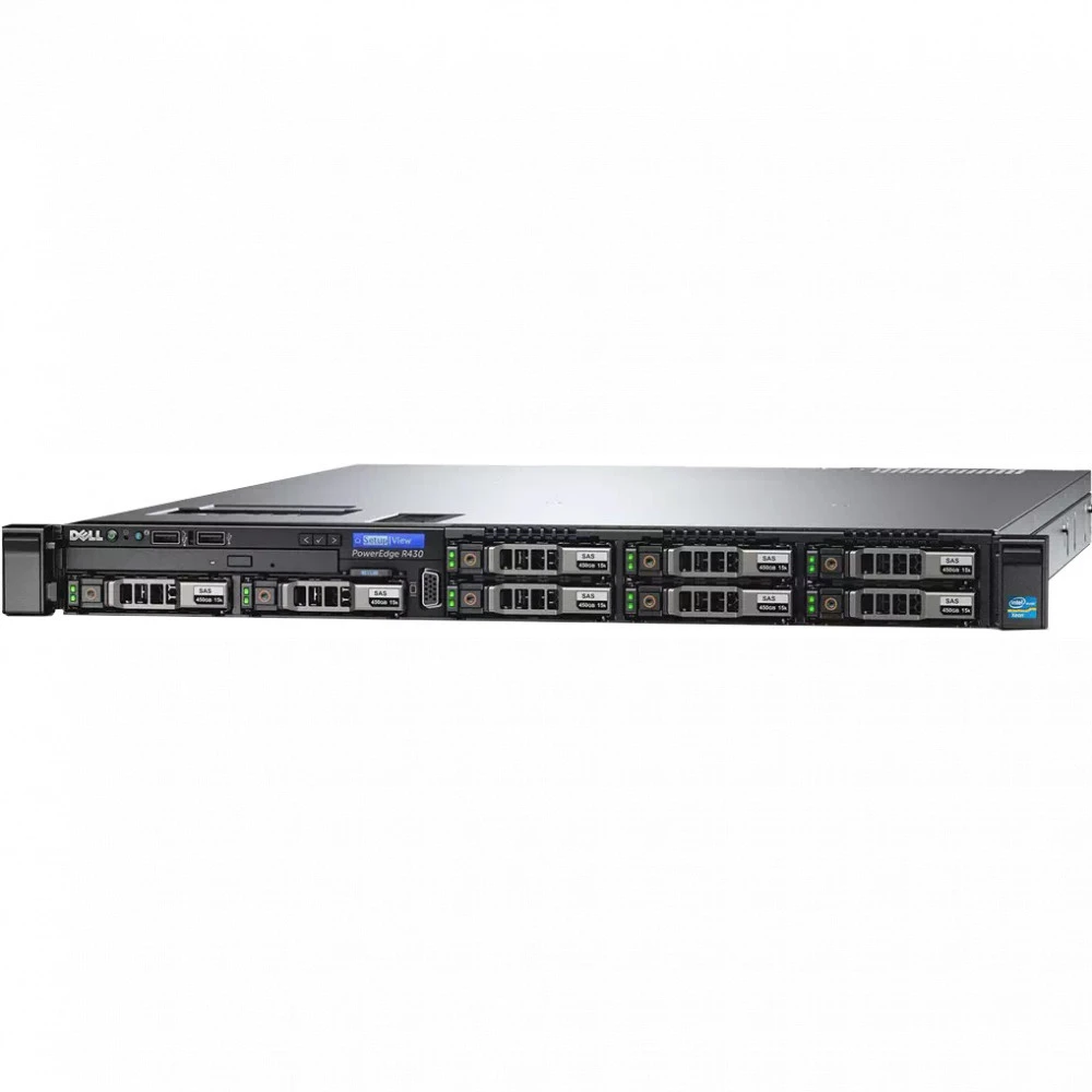Сервер Dell PowerEdge R430 POWEREDGE R430/FRTQQ52 1U Rack, Xeon E5-2630 v3, 2400 МГц, 8, 20, 1 x 8 ГБ, SFF 2.5", 8