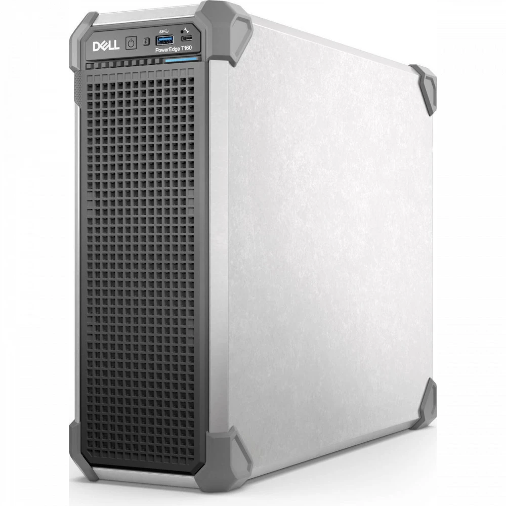 Сервер Dell PowerEdge T160 Mini Tower, Xeon 6315P, 2800 МГц, 4, 12, 1 x 32 ГБ, LFF 3.5", 3, 2x 2 ТБ