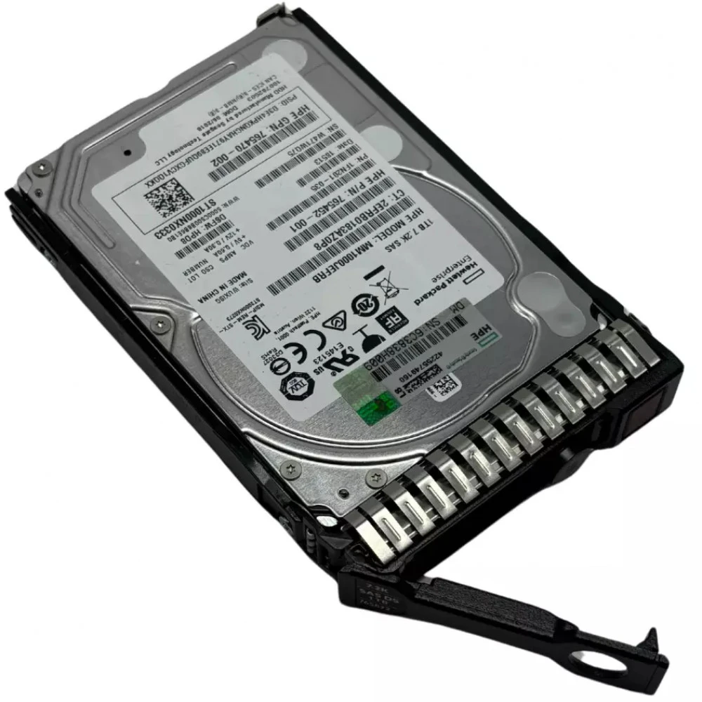Серверный жесткий диск HPE 1TB 12G SAS 7.2K rpm SFF 765464-B21 2,5 SFF, 1 ТБ, SAS