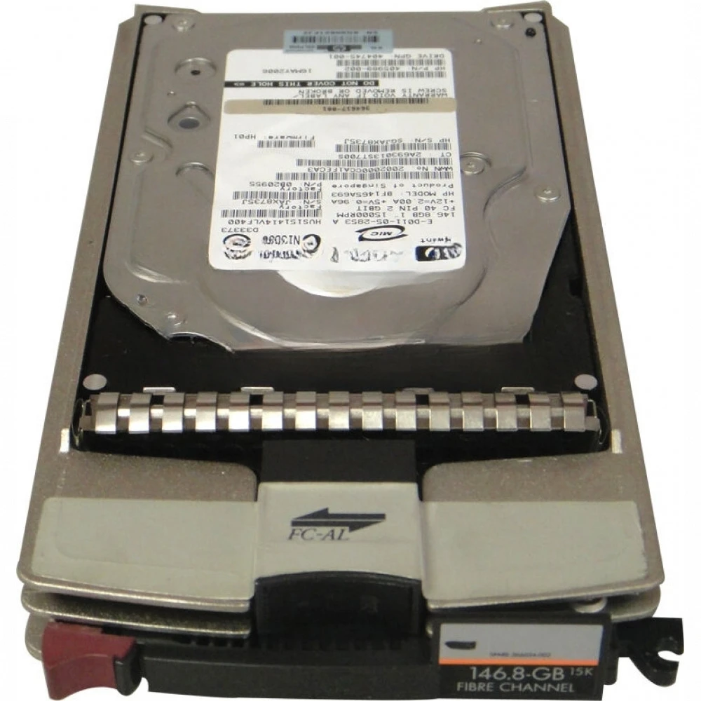 Опция для системы хранения данных СХД HPE 146GB 15K rpm dual-port 2/4 Gb/s FC-AL 364621-B22 Диск для СХД