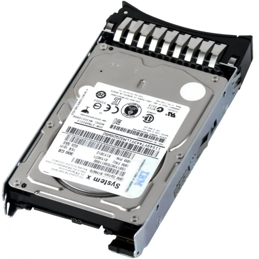 Серверный жесткий диск IBM 300 GB 15K 2.5 SAS HDD 81Y9670 2,5 SFF, 300 ГБ, SAS