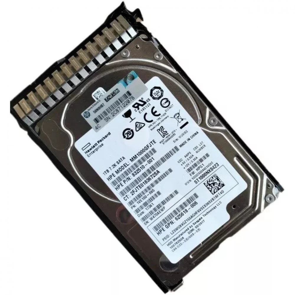 Серверный жесткий диск HPE 1TB SATA 6G 7.2K SFF 655710-B21 2,5 SFF, 1 ТБ, SATA