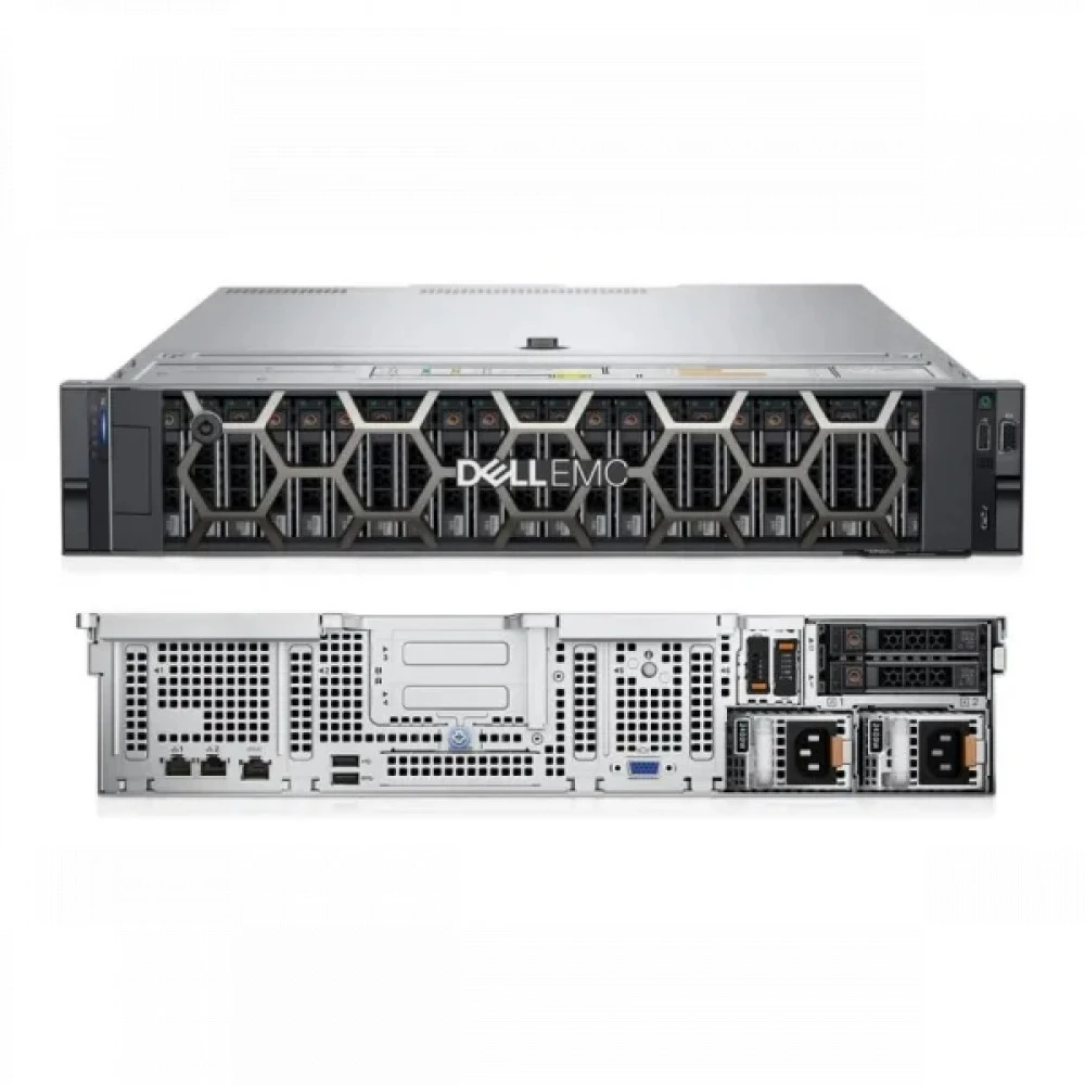 Сервер Dell PowerEdge R760xs 210-BGLV 2U Rack, Xeon Gold 5418Y, 2000 МГц, 24, 45, 512 ГБ, SFF 2.5", 16, 2x 480 ГБ