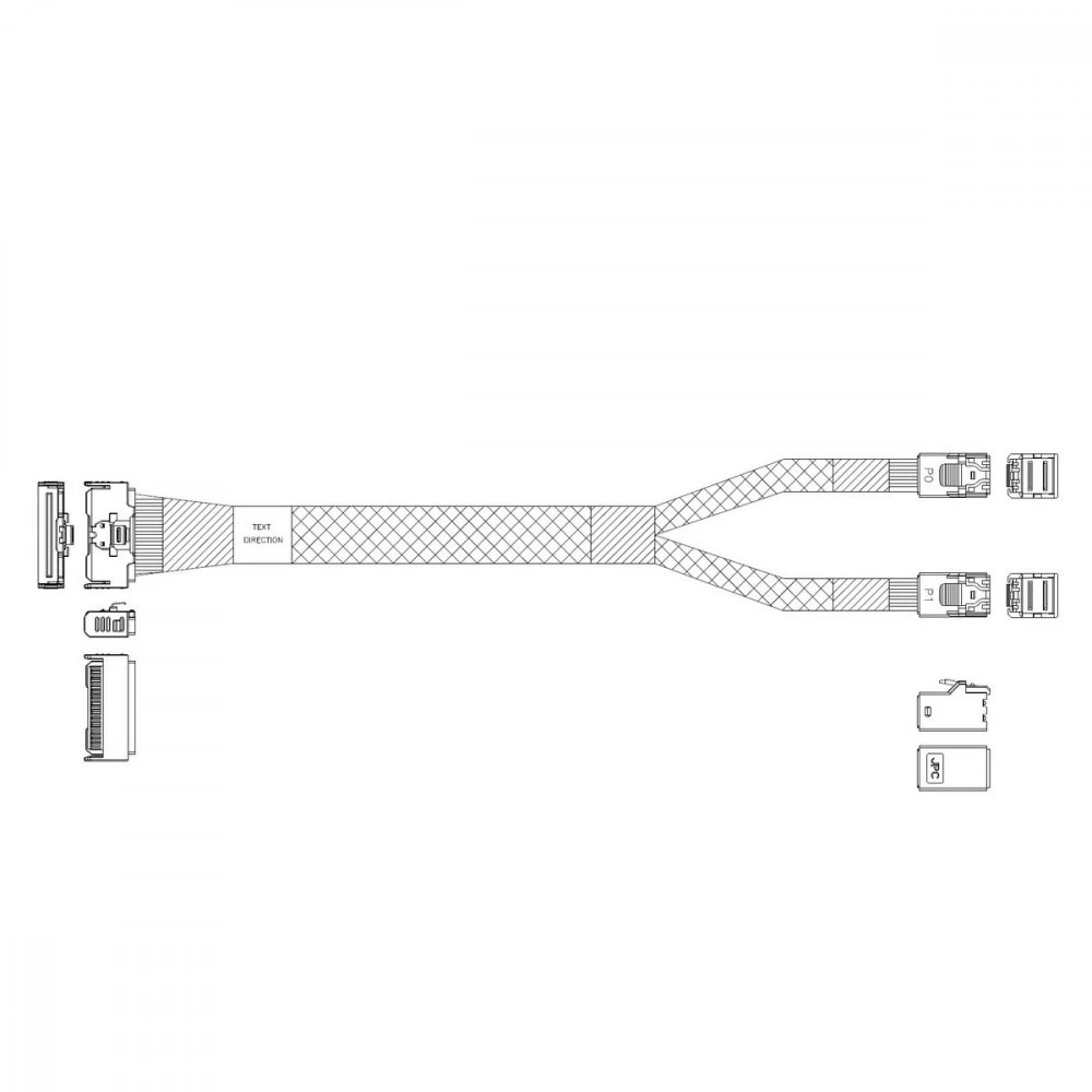 Аксессуар для сервера Luxshare Cable L285MM012-SD-R