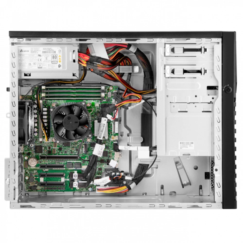 Сервер HPE ML30 Gen11 P65096-421 Tower, Xeon E-2436, 2900 МГц, 6, 18, 1 x 16 ГБ, SFF 2.5" + LFF 3.5", 8
