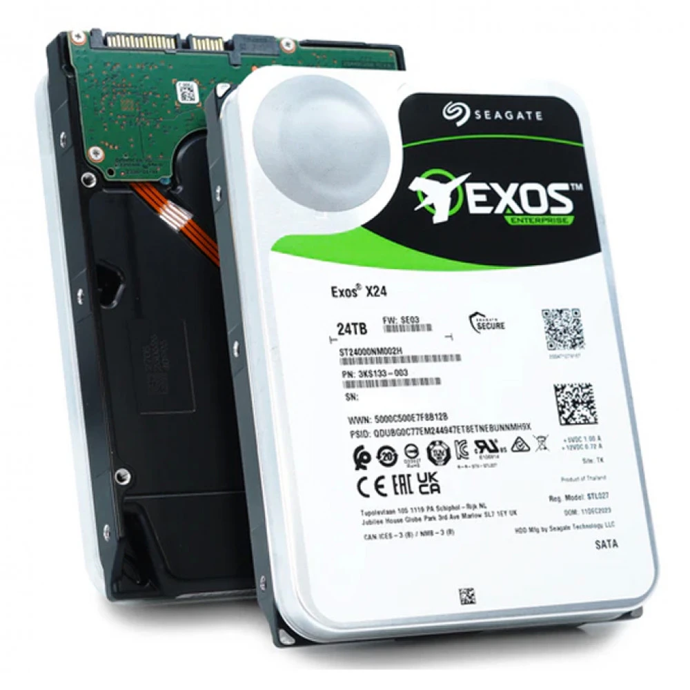 Серверный жесткий диск Seagate Exos X24 X24 ST24000NM002H 3,5 LFF, 240 ГБ, SATA