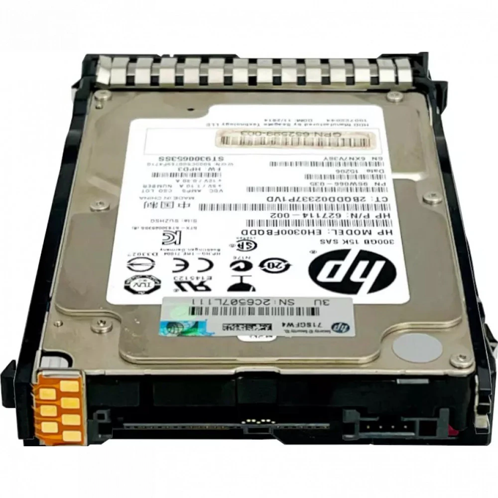Серверный жесткий диск HPE 300GB 6G SAS 15K rpm SFF (2.5-inch) SC Enterprise 652611-B21 2,5 SFF, 300 ГБ, SAS