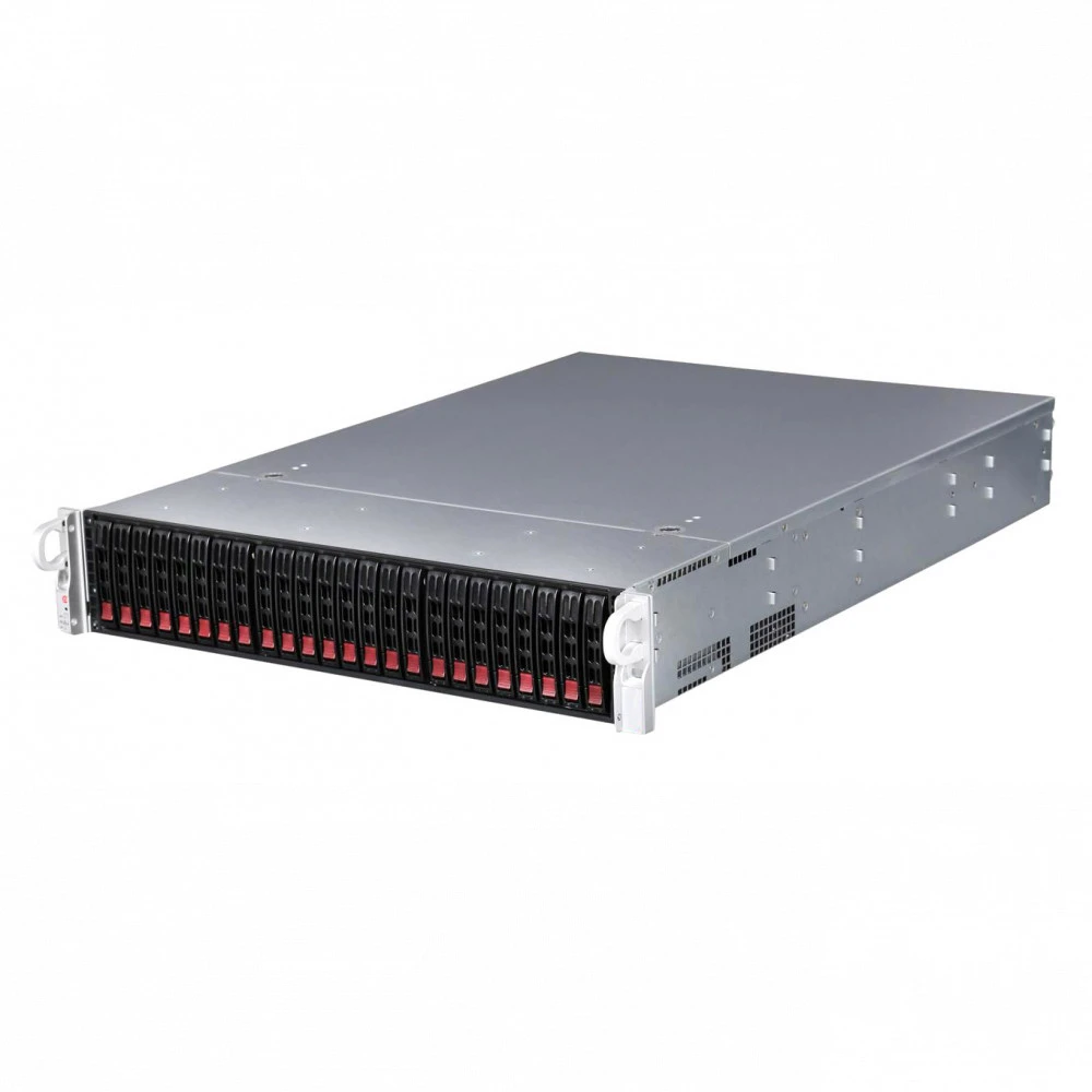 Сервер iRU Rock S2224P 2079104 2U Rack, Xeon Gold 6126, 2600 МГц, 12, 19.25, 4 x 32 ГБ, SFF 2.5", 24