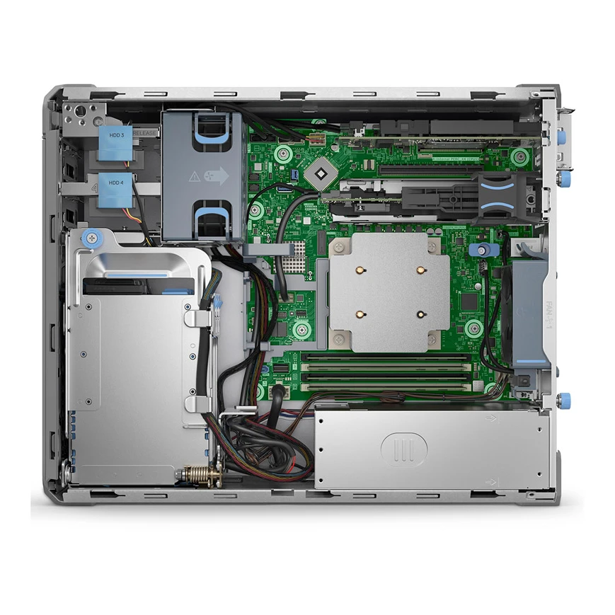 Сервер Dell T160 210-BLHN-EMEA_PET160SPL3 Tower, Xeon E-2434, 3400 МГц, 4, 12, 1 x 16 ГБ, LFF 3.5", 4, 1x 480 ГБ