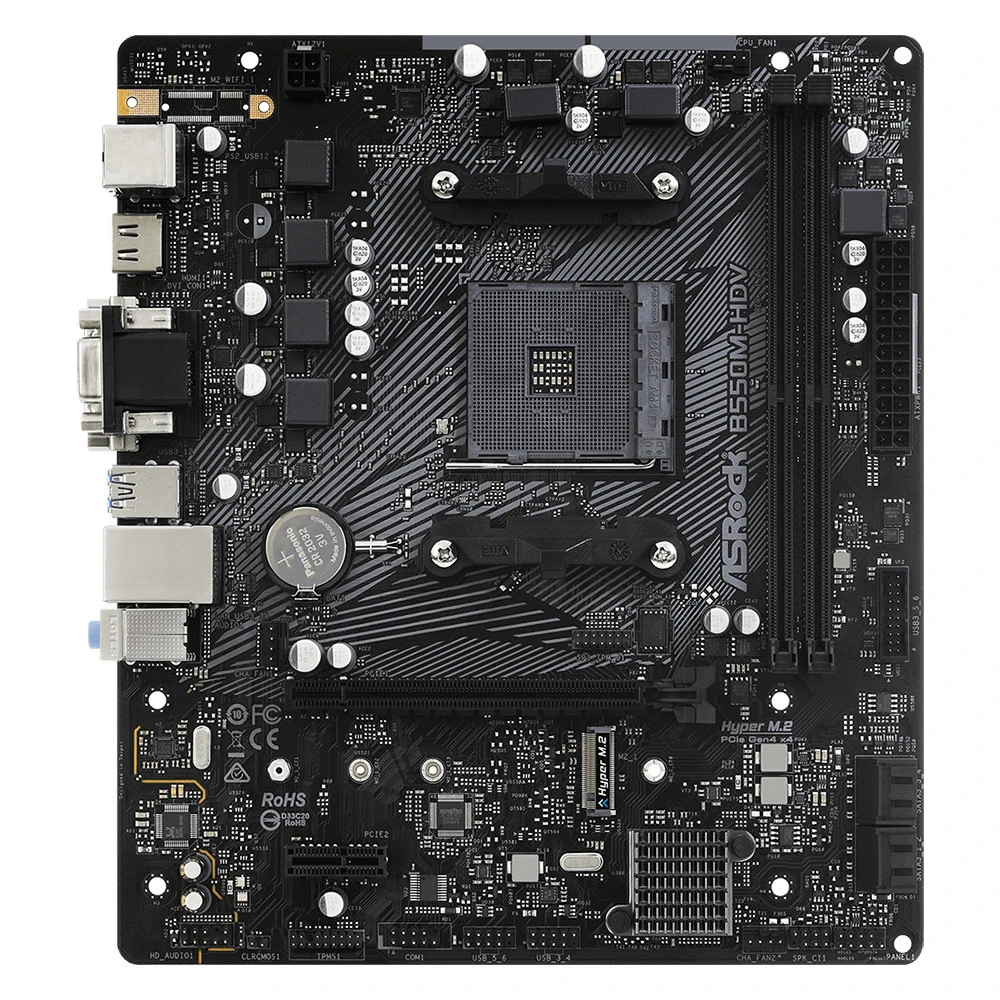 Материнская плата ASRock B550M-HDV DDR4 Micro-ATX, AMD AM4