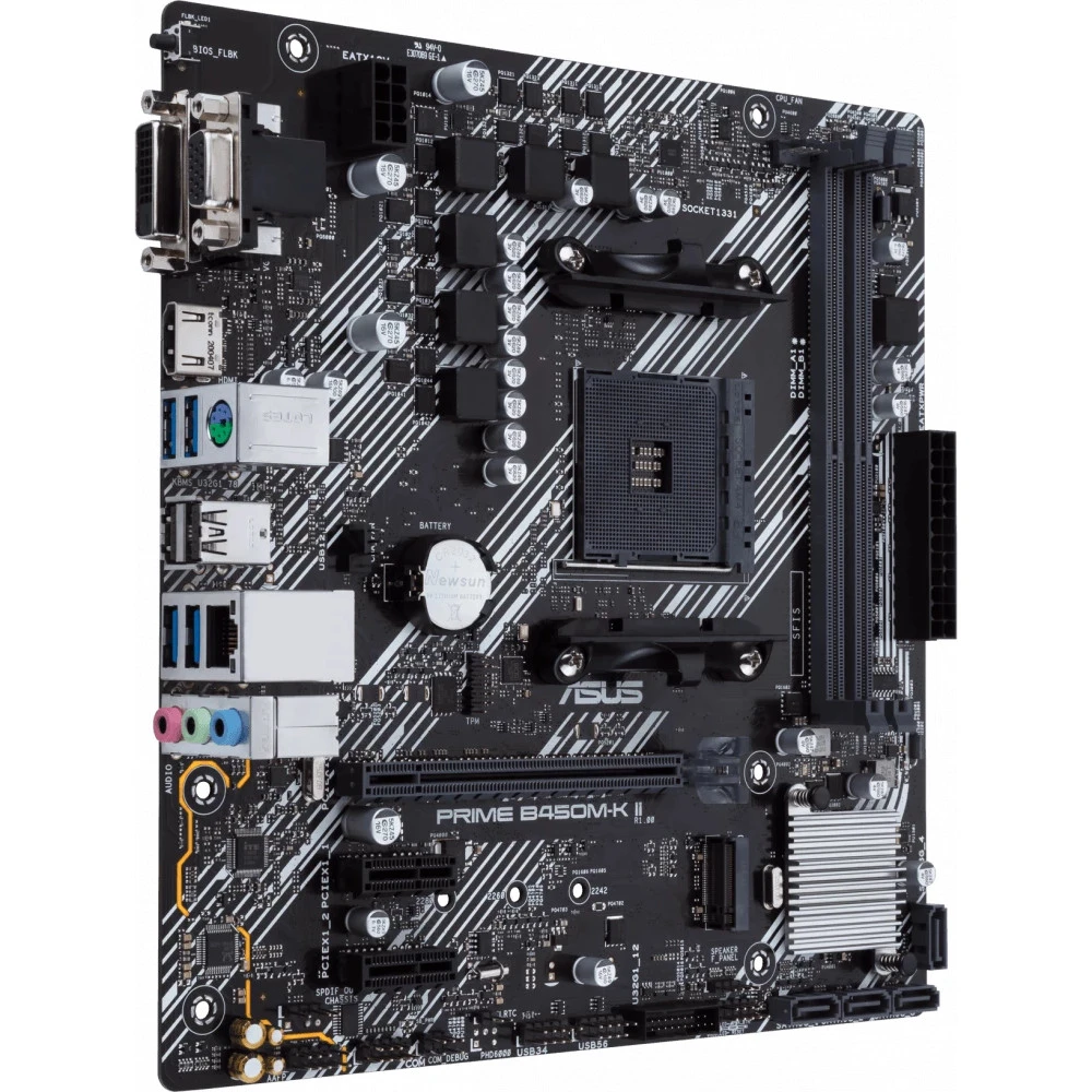 Материнская плата Asus PRIME B450M-K II DDR4 Micro-ATX, AMD AM4