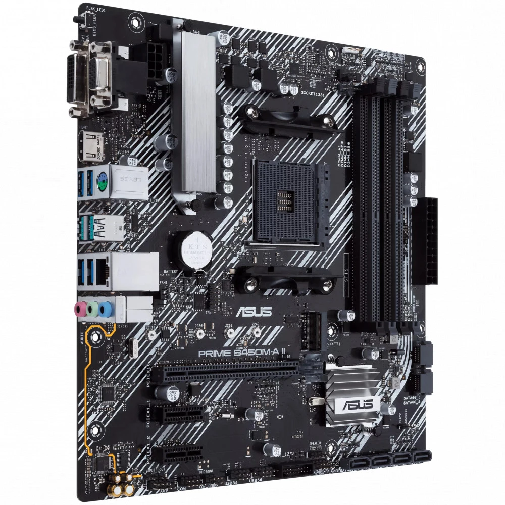 Материнская плата Asus PRIME B450M-A II DDR4 Micro-ATX, AMD AM4