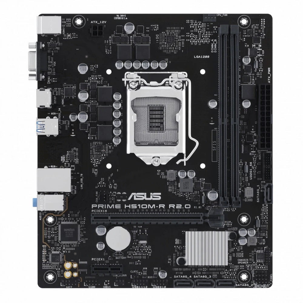Материнская плата Asus PRIME H510M-R R2.0-SI DDR4 Micro-ATX, LGA 1200