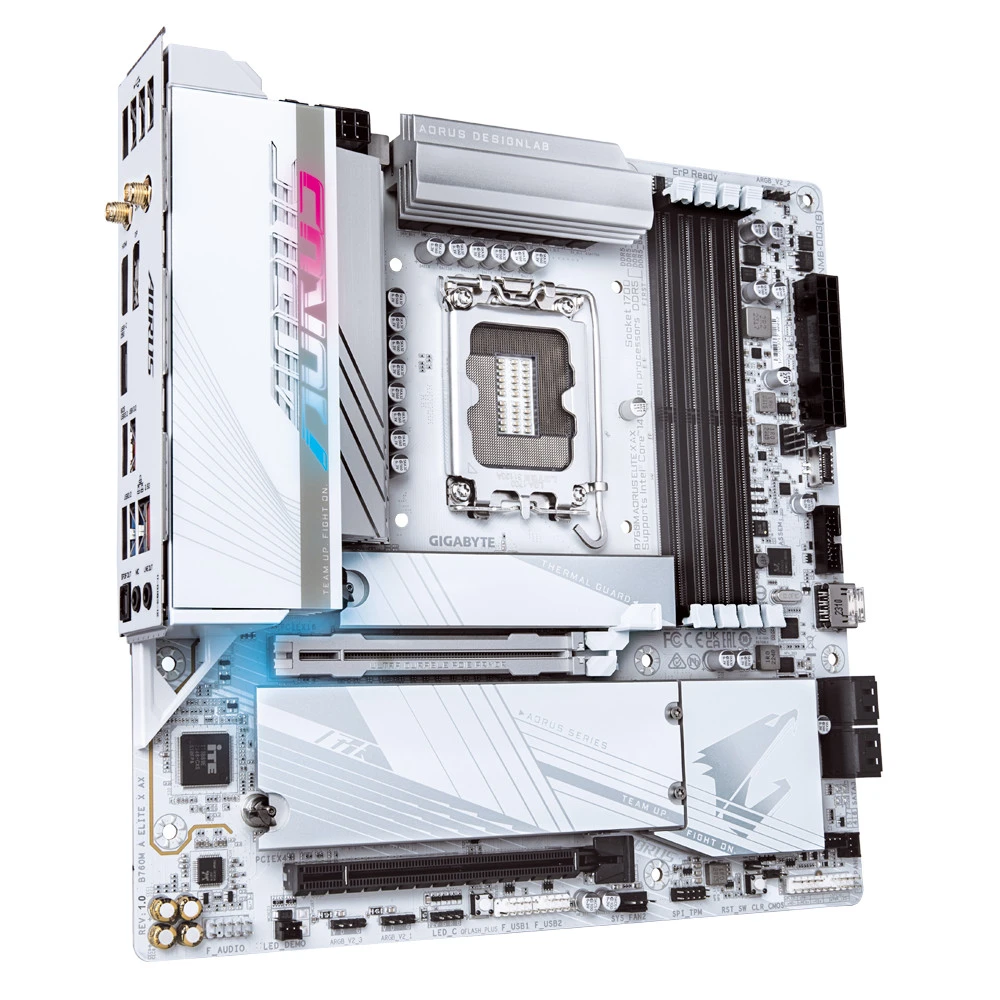 Материнская плата Gigabyte B760M Aorus Elite X AX rev. 1.2 Micro-ATX, LGA 1700